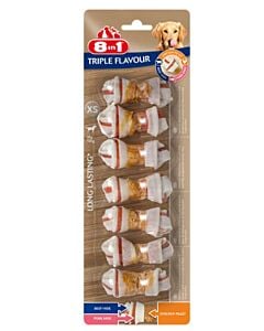 8in1 Triple Flavour Os XS pour chien x7