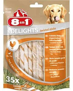 8in1 Twisted Sticks XS pour chien x35- La Compagnie des Animaux