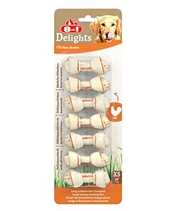 8in1 Friandises Os Delights pour chien XS x 7