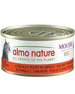 Almo Nature HFC Mousse Pollo con Zucca gatto 24 x 70 g
