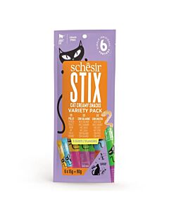 Schesir Stix Snacks Crémeux poulet saumon canard chat