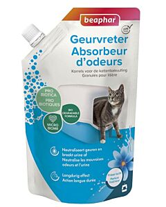 Beaphar granulés absorbeurs d'odeurs pour litière 400 grs- La Compagnie des Animaux