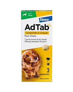 AdTab Chien de 11 à 22 kg 3 cps (Credelio)