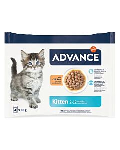 Advance Chaton Kitten Poulet 4 x 85 g

