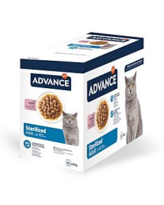 Pâtée Advance Chat Adulte Stérilisé Dinde