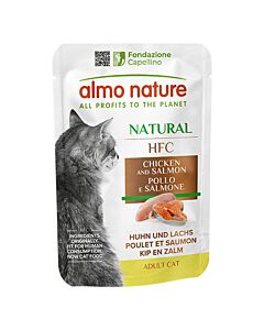 Almo Nature Chat HFC Natural Poulet et Saumon
