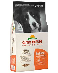 Almo Nature Chien Holistic Medium Saumon et riz 12 kg- La Compagnie des Animaux