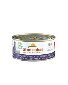 Almo Nature HFC Natural Tonno Pollo e Prosciutto per gatto 24 x 150 g