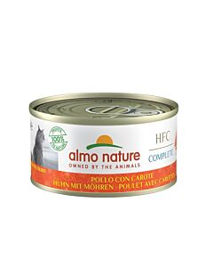 Almo Nature Chat Complete HFC Poulet et Carottes sans céréales 24 x 70 grs - La Compagnie des Animaux