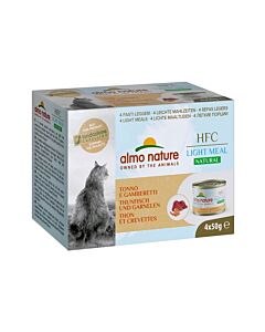 Almo Nature HFC Natural Light Meat Tonno e Gamberetti 4 x 50 g