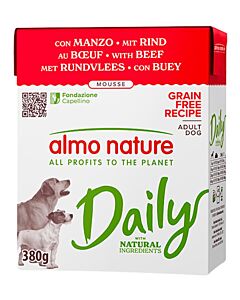 Almo Nature Chien Daily Tetra Boeuf 8 x 380 g