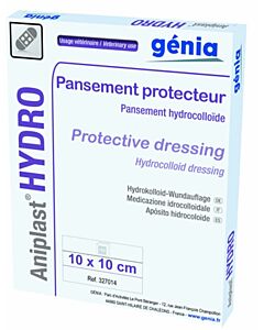 Aniplast Hydro Pansements Absorbants Cicatrisants 10x10cm x10