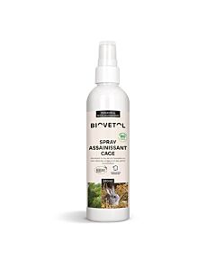 Biovetol Spray Assainissant Cages rongeurs 240 ml - La Compagnie des Animaux