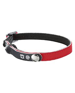 Bobby Collare riflettente porta indirizzo gatto rosso