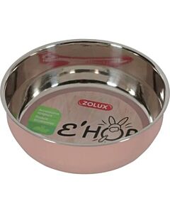 Zolux Ciotola inox Ehop rosa per roditori  200 ml