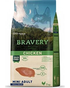Bravery Cane Adulto Small Pollo Senza cereali 7 kg