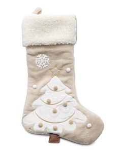 Croci chaussette xmas white tree 50 cm

