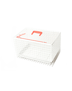 Vétopop Cage de Transport Blanche 46 cm x 29 cm x 29 cm

