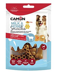 Camon Snack Osso Latte di capra e Miele Cane M 150 g