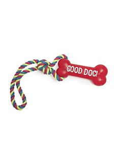Camon Os en vinyle avec corde pour chien 39 cm