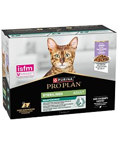 Purina Pro Plan Maintenance Chat Sterilised Adulte Dinde en gelée