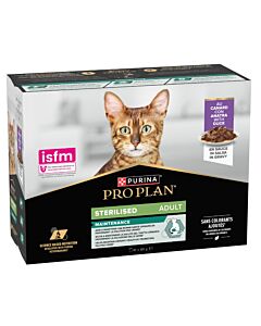 Purina Proplan Maintenance Cat Sterilised Anatra in salsa 10 x 85 g