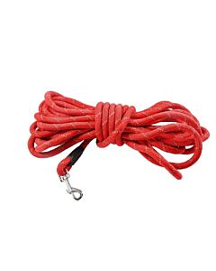 Bobby Walk Guinzaglio tubolare cane rosso 10 m