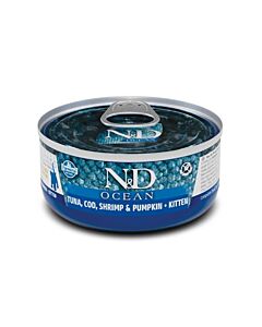 Farmina N&D Ocean Tonno Merluzzo Gamberetti Gattino 70 g