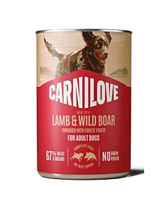 Carnilove Pâtée Agneau et Sanglier Chien