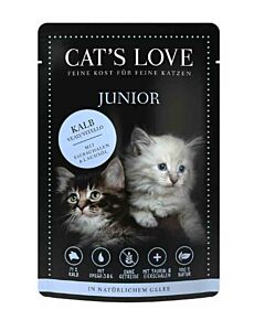 Cat's Love Junior vitello senza cereali & senza glutine 12 x 85 g