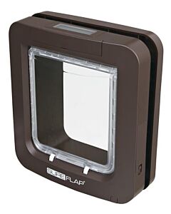 Gattaiola Sureflap marrone 4 posizioni con chip di identificazione per cani piccoli e gatti