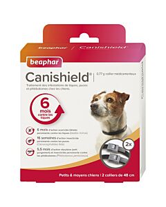 Beaphar Canishield Collier Anti-Puces Tiques Petit chien 48 cm