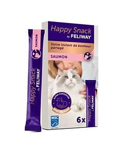 Feliway Happy Snack Salmone Gatto 6 x 15 g