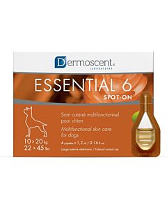 Dermoscent Essential 6 Spot-On Chien 10 à 20 kg x4


