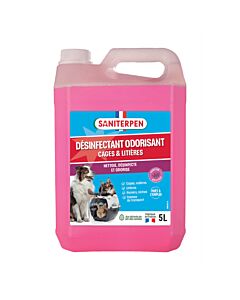Saniterpen Désinfectant Odorisant Cages & Litières 5 L

