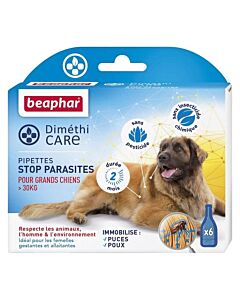 Beaphar Diméthicare Stop Parassiti 6 pipette per cane > 30 kg