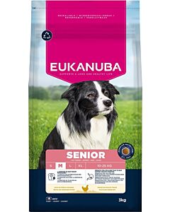 Eukanuba Caring Senior Medium Breed  per Cane 3 kg