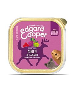 Edgard & Cooper Vaschetta Selvaggina & Anatra Cane 18 x 300 g