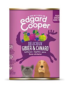 Edgard & Cooper Boite Gibier et Canard Chien Adulte 6 x 400 g- La Compagnie des Animaux