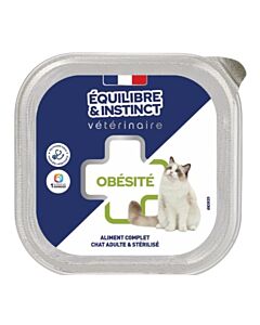 Equilibre & Instinct Vétérinaire Chat Obésité 16 x 100 g
