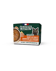 Equilibre & Instinct Topping au poulet chat 90 g