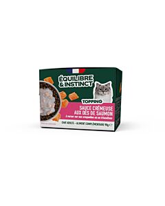 Equilibre & Instinct Topping al salmone gatto 90 g