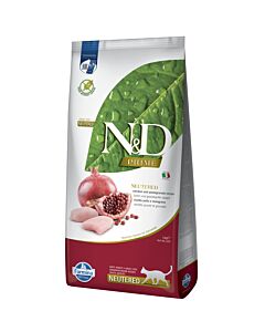 Farmina N&D Prime Croquettes Chat Stérilisé poulet et grenade 5 kg

