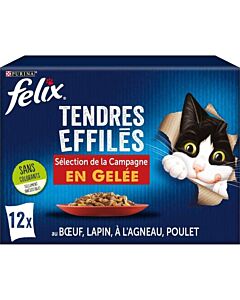 Felix Ghiottonerie Gelatina Campagna Gatto 12 x 85 g