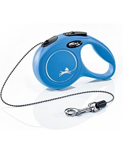 Laisse à enrouleur Flexi New Classic Corde Bleu XS 3 m