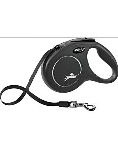 Flexi New Classic Guinzaglio fettuccia M nero 5 m