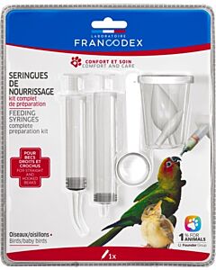 Francodex Siringhe alimentari per uccelli x2