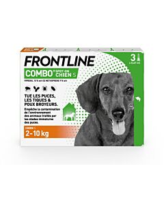 Frontline Combo Chien 2-10 kg 3 pipettes