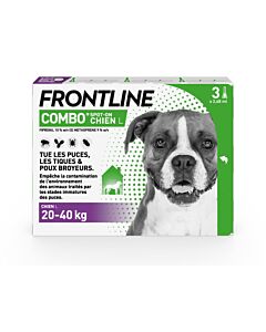 Frontline Combo Chien 20-40 kg 3 pipettes