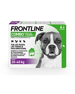 Frontline Combo Chien 20-40 kg 6 pipettes- La Compagnie des Animaux